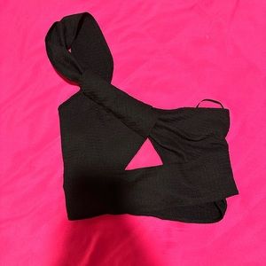 Black crop top